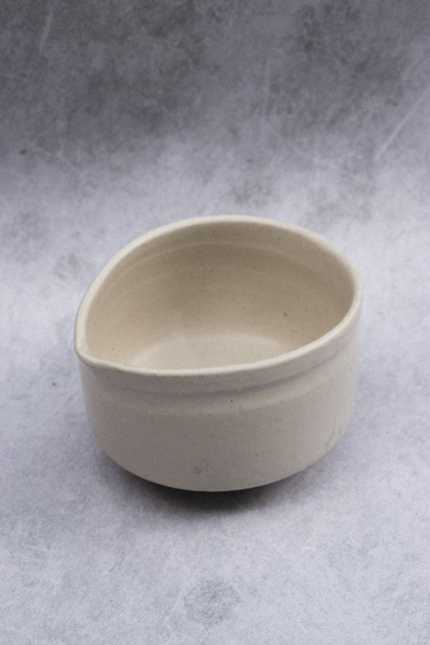 White Matcha Bowl with Spout