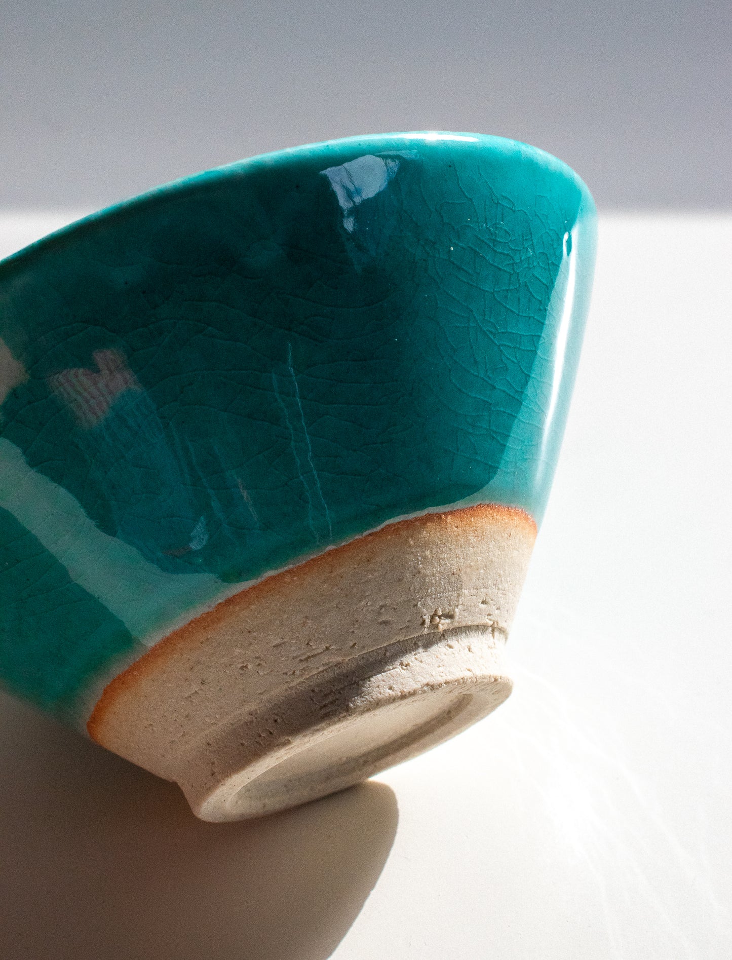 Turkey Blue Matcha Bowl - Natsu Chawan
