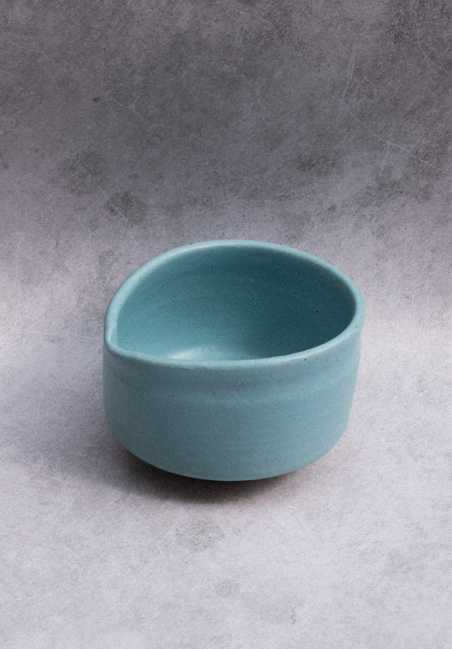 Blue Matcha Bowl with Spout