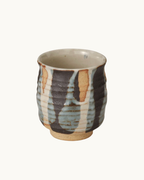 Mino Ware Blue Japanese Tea Cup