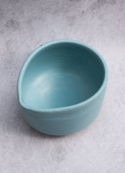 Blue Matcha Bowl with Spout