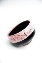Tenmoku Matcha Bowl - Pink and Black
