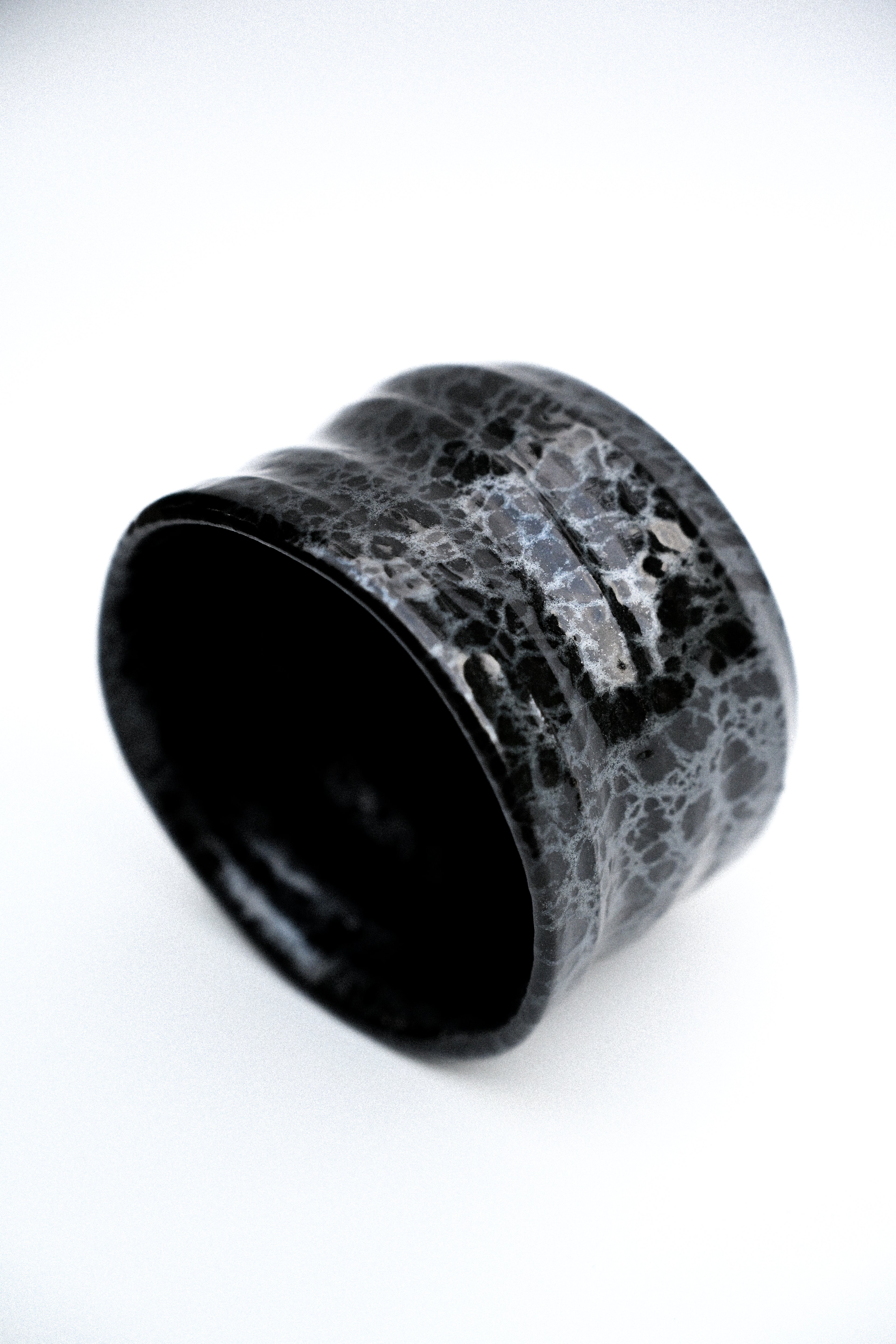Matcha Bowl Black and Silver - Hime