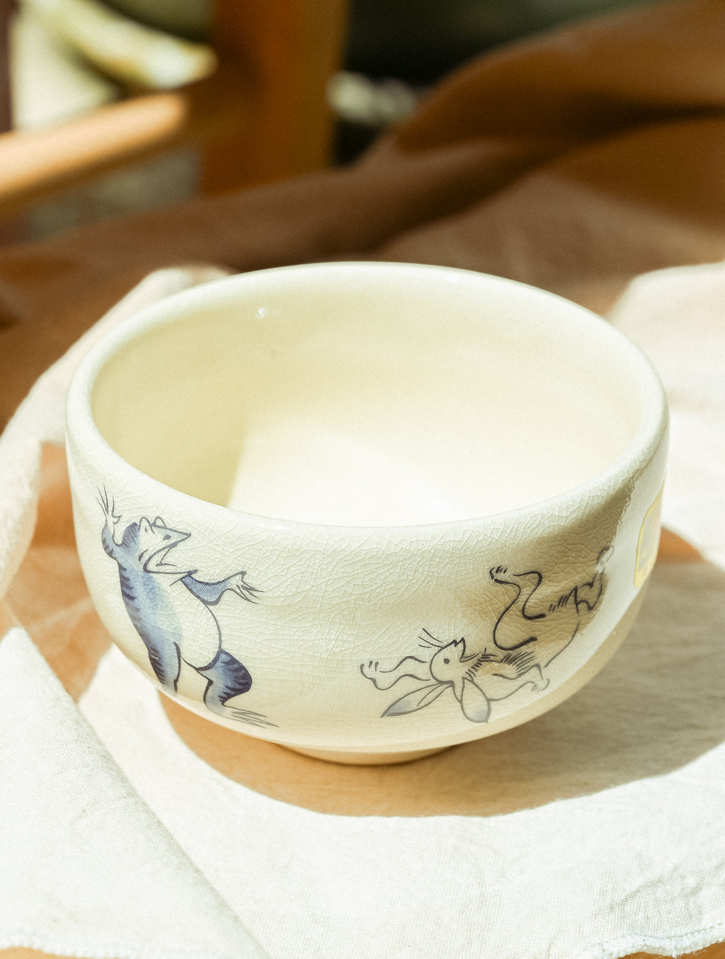 Banko-yaki mini Matcha Bowl - Usagi