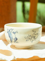 Banko-yaki mini Matcha Bowl - Usagi