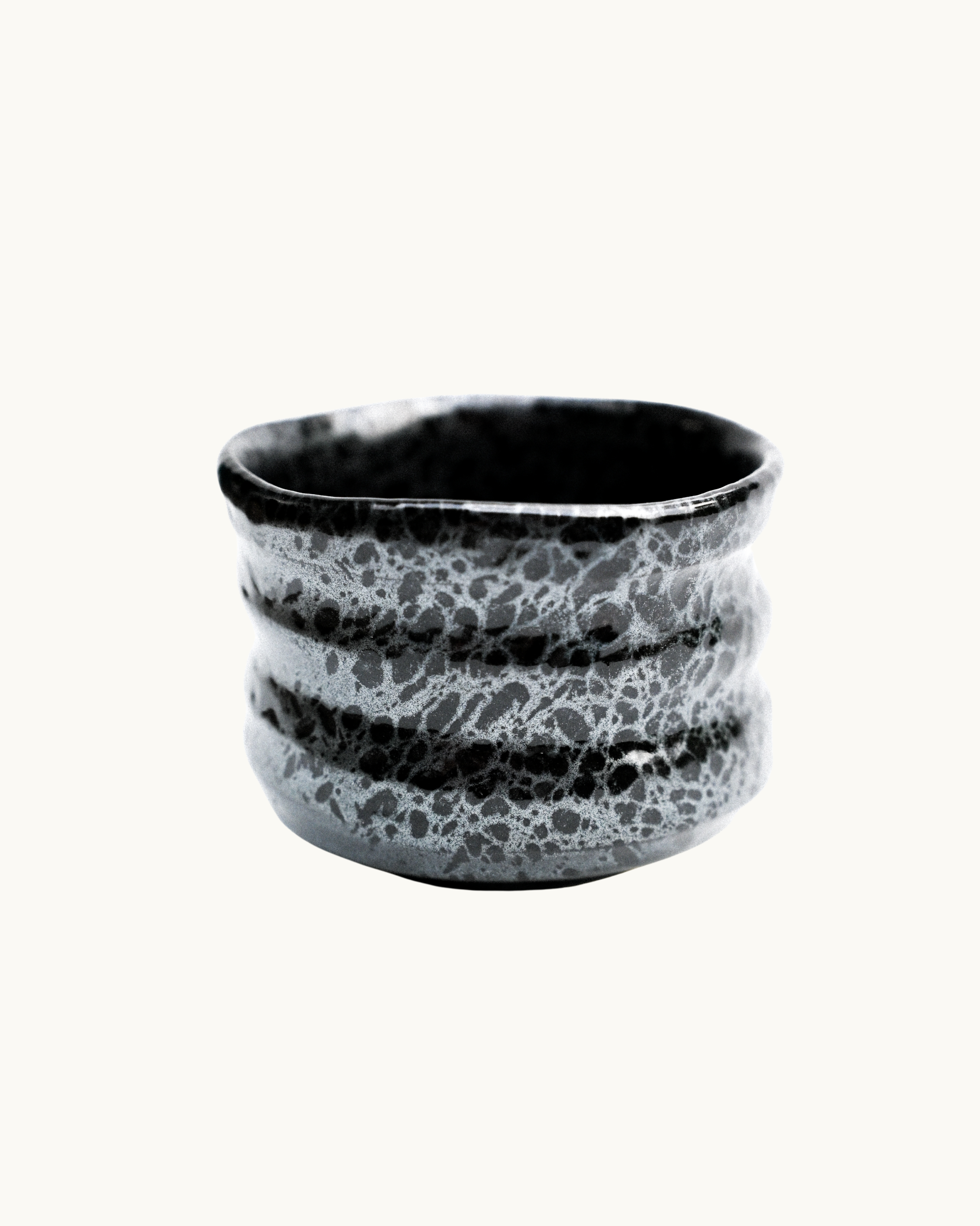 Matcha Bowl Black and Silver - Hime