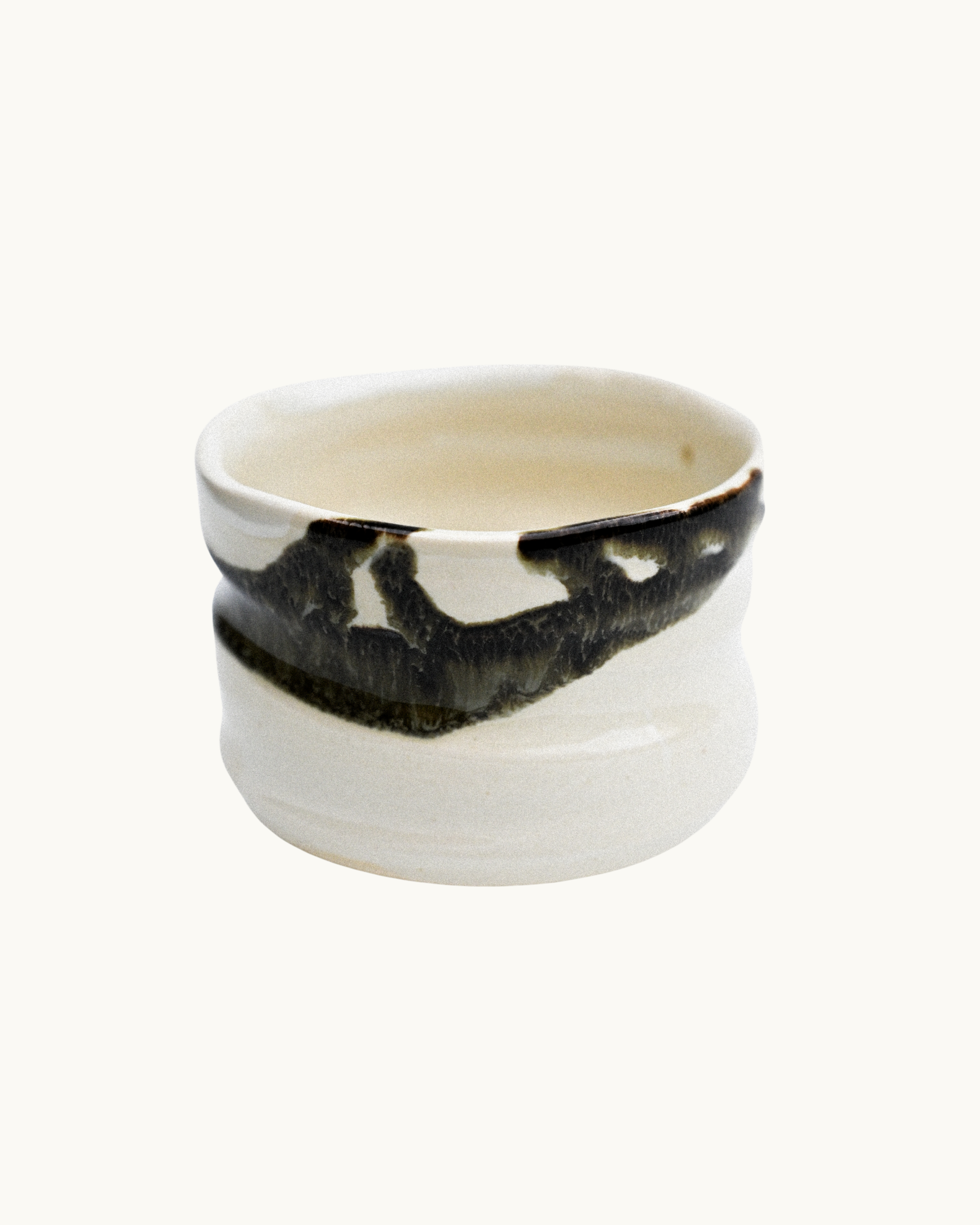 Matcha Bowl White and Black - Urushi