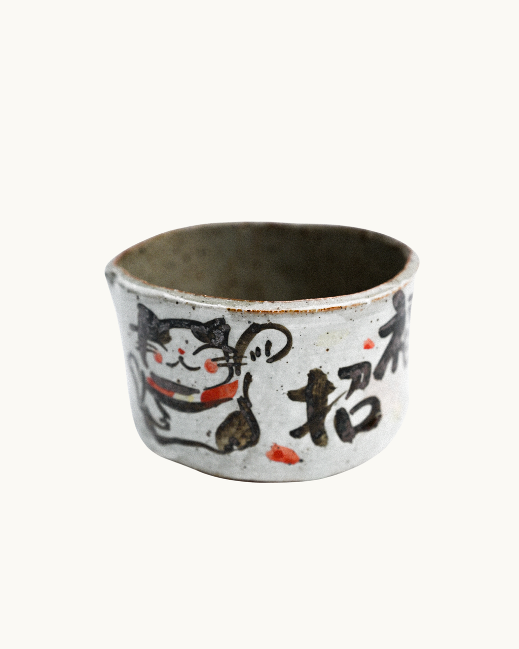 Maneki-neko Matcha Bowl