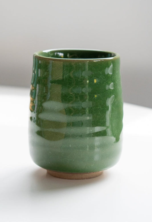 Green Tortoiseshell Daruma Tea cup