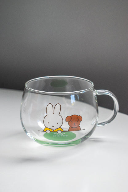 Miffy and Snuffy Glass Mug