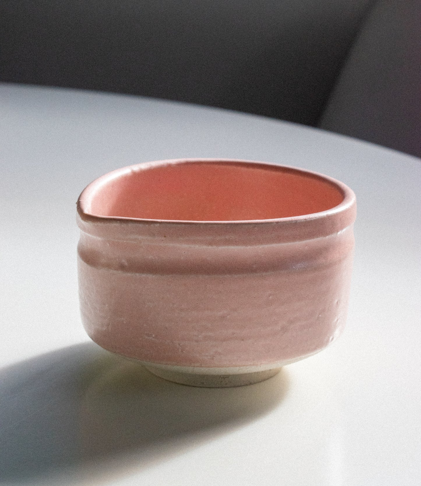 Pink Matcha Bowl with Spout